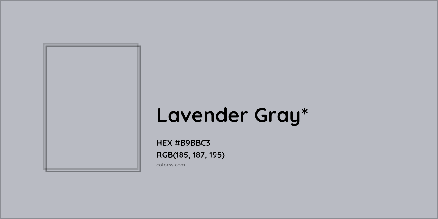 HEX #B9BBC3 Color Name, Color Code, Palettes, Similar Paints, Images