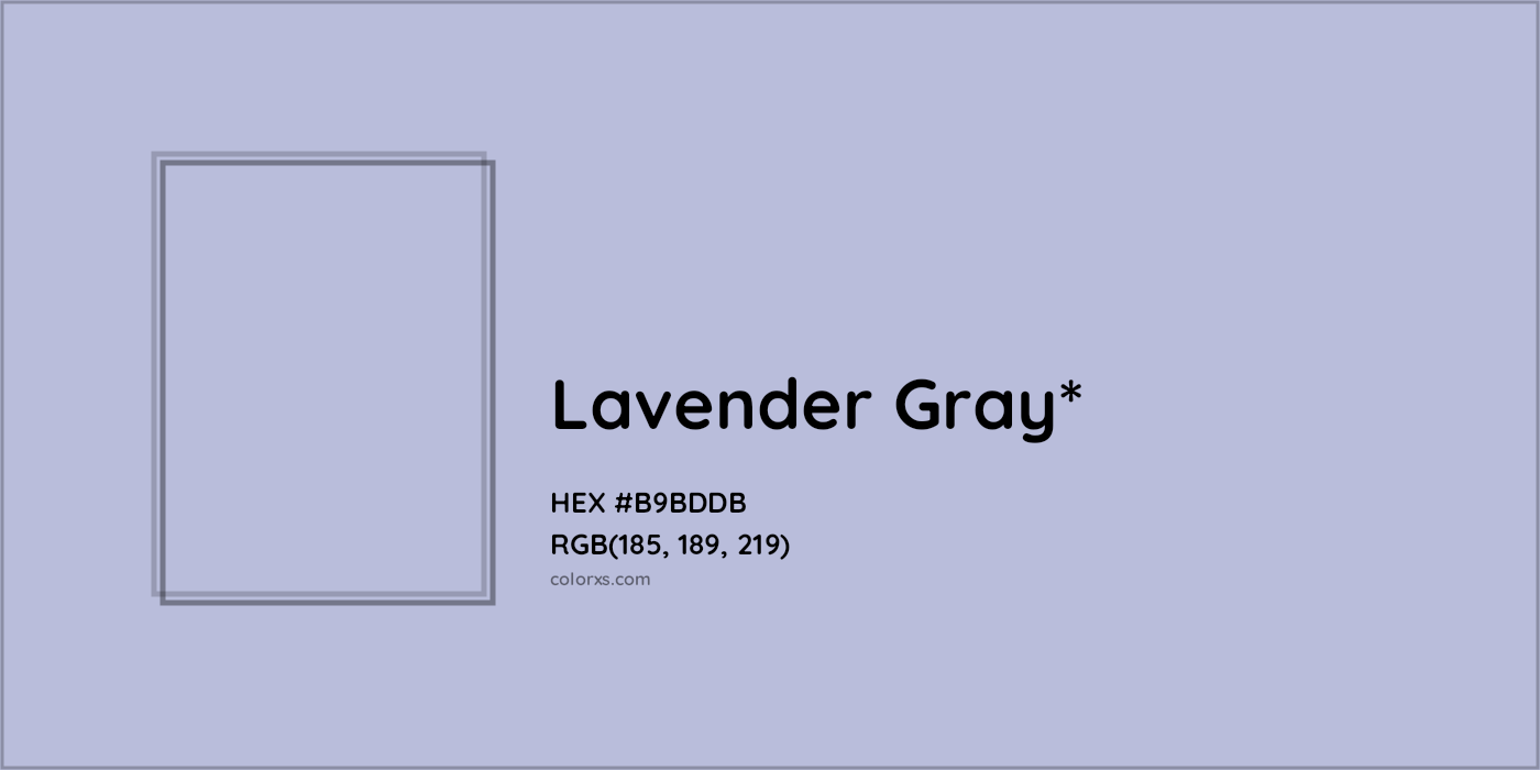 HEX #B9BDDB Color Name, Color Code, Palettes, Similar Paints, Images