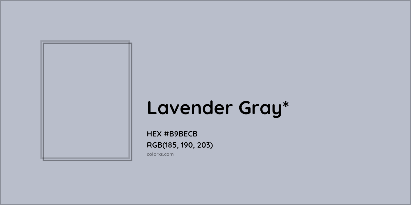 HEX #B9BECB Color Name, Color Code, Palettes, Similar Paints, Images