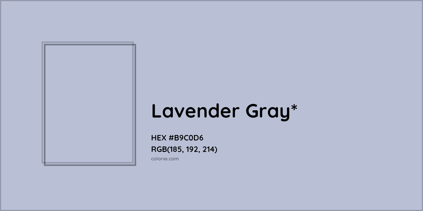 HEX #B9C0D6 Color Name, Color Code, Palettes, Similar Paints, Images