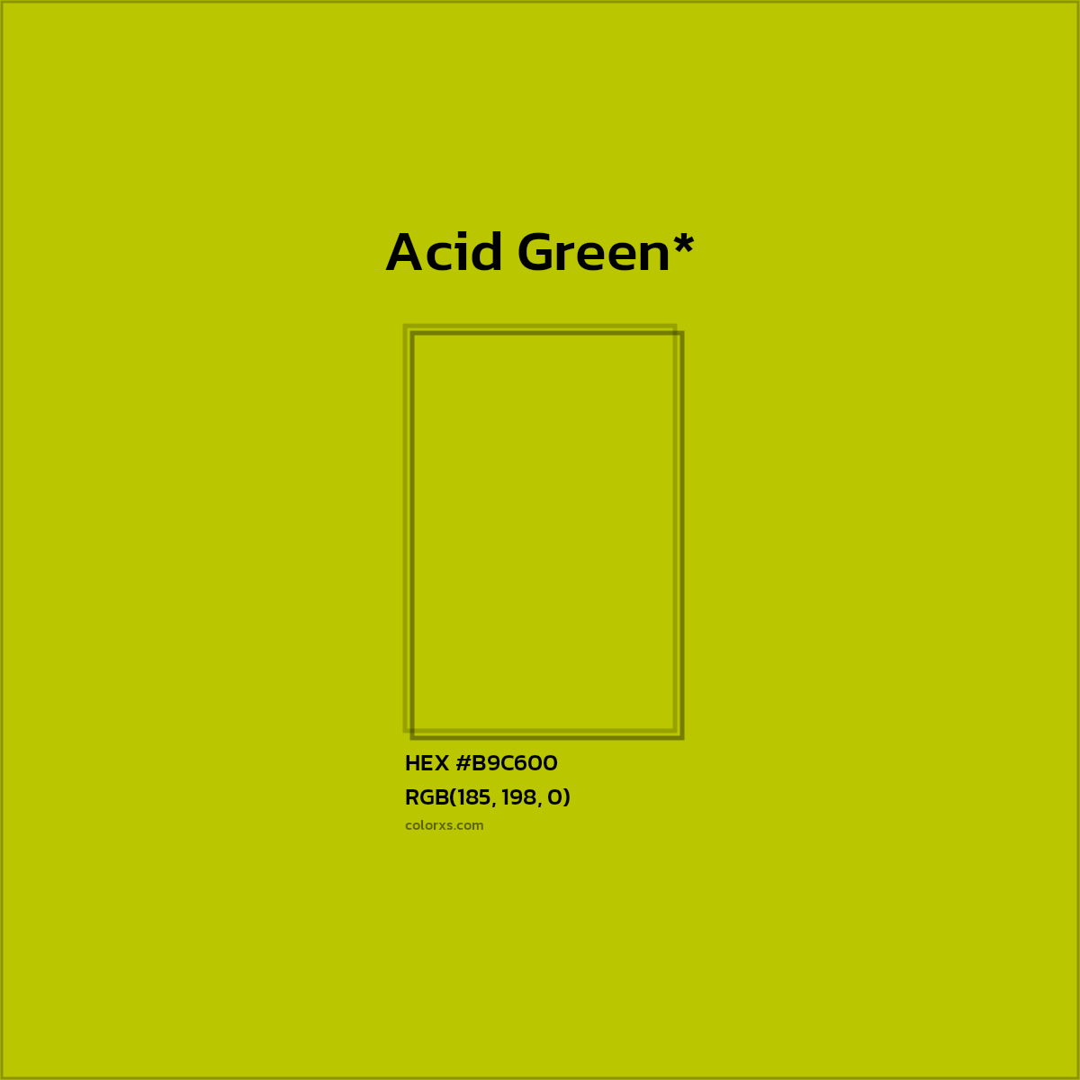 HEX #B9C600 Color Name, Color Code, Palettes, Similar Paints, Images