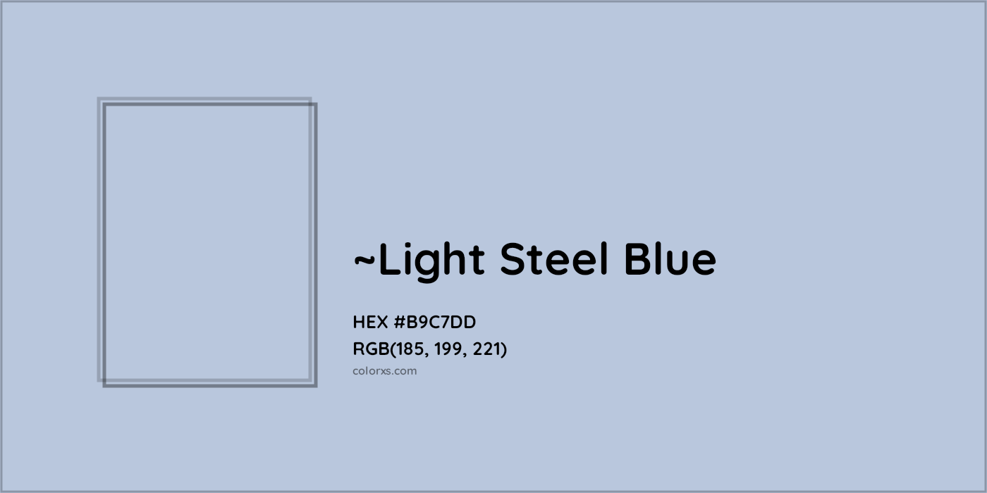 HEX #B9C7DD Color Name, Color Code, Palettes, Similar Paints, Images