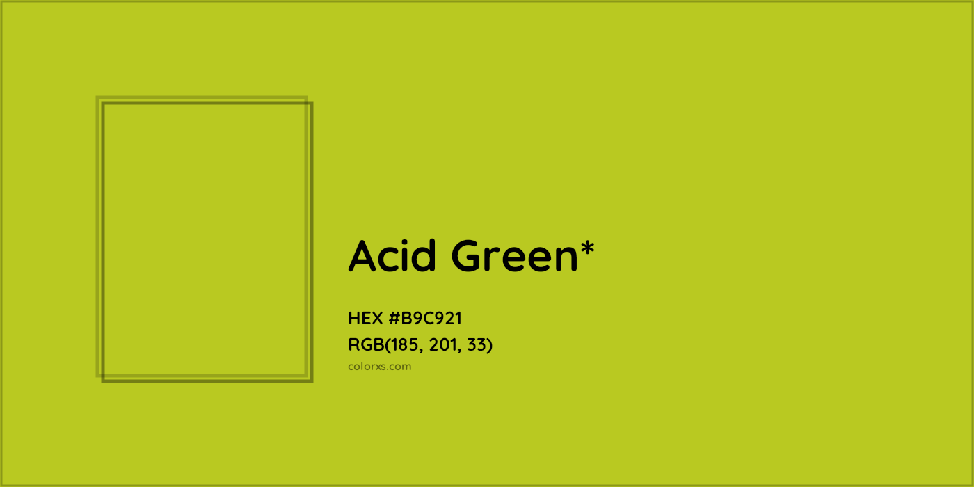 HEX #B9C921 Color Name, Color Code, Palettes, Similar Paints, Images