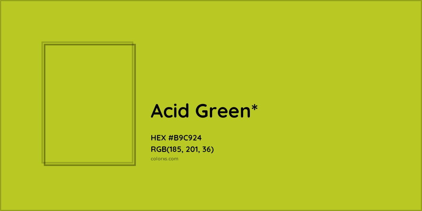HEX #B9C924 Color Name, Color Code, Palettes, Similar Paints, Images