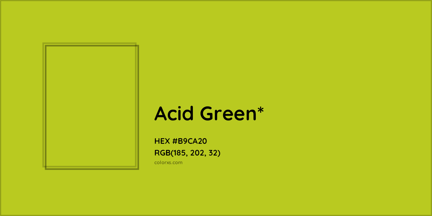 HEX #B9CA20 Color Name, Color Code, Palettes, Similar Paints, Images