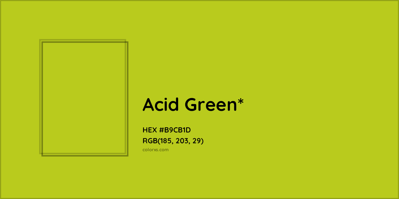 HEX #B9CB1D Color Name, Color Code, Palettes, Similar Paints, Images