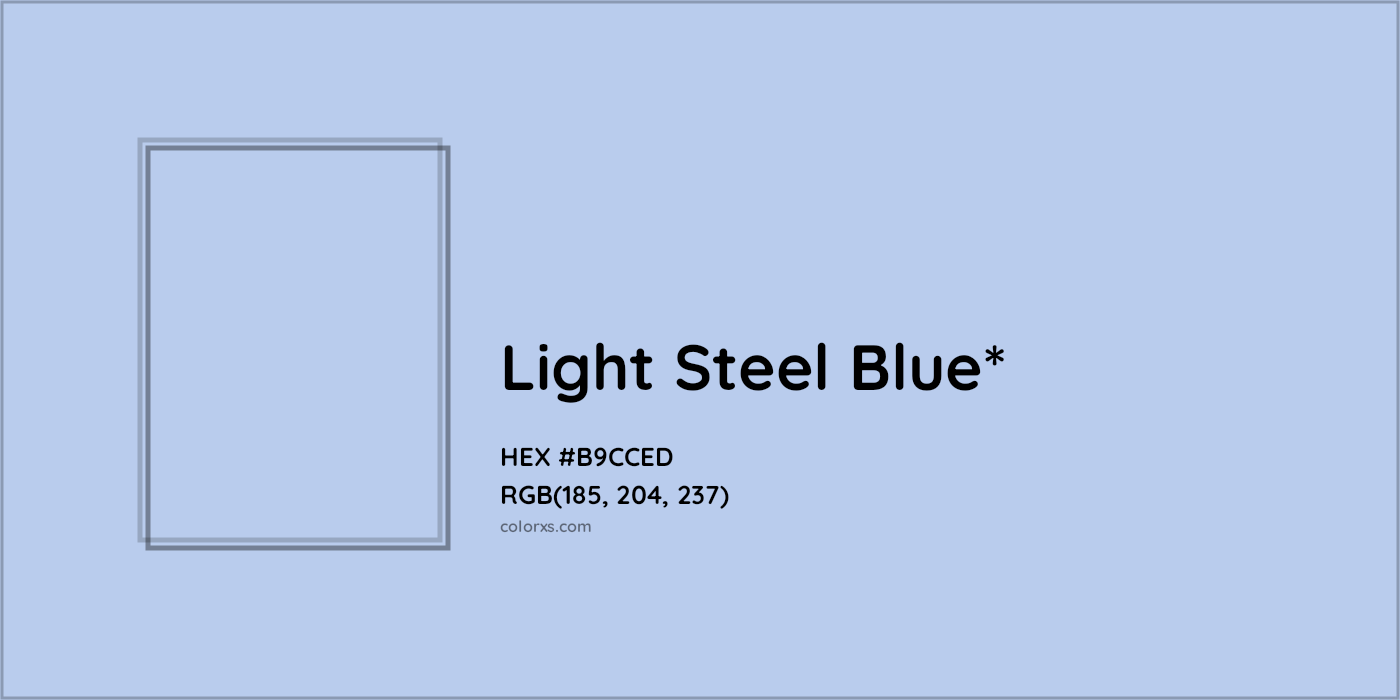 HEX #B9CCED Color Name, Color Code, Palettes, Similar Paints, Images