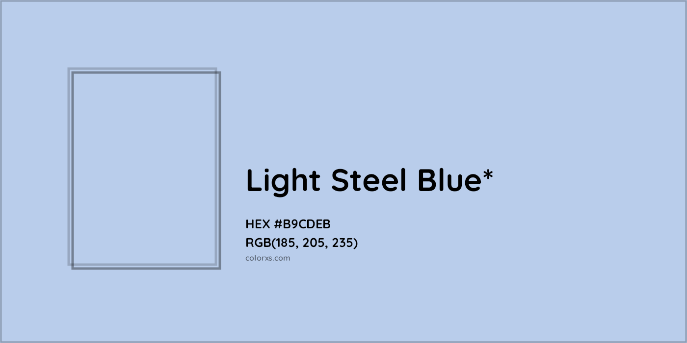 HEX #B9CDEB Color Name, Color Code, Palettes, Similar Paints, Images