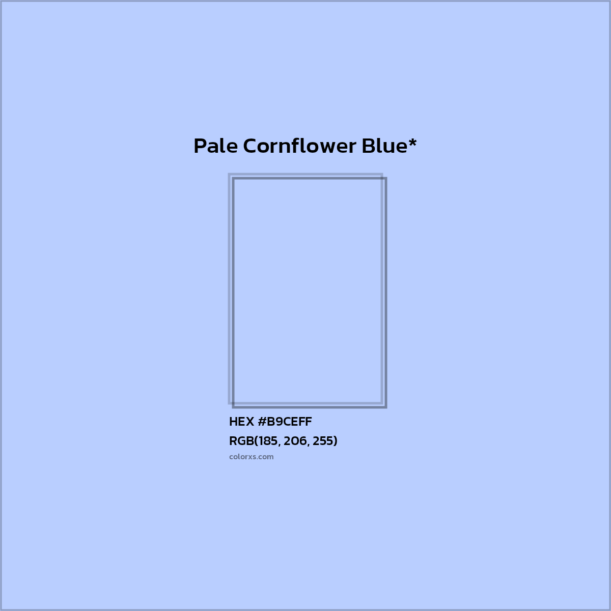 HEX #B9CEFF Color Name, Color Code, Palettes, Similar Paints, Images
