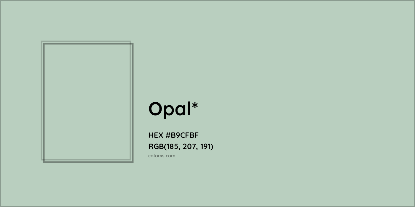 HEX #B9CFBF Color Name, Color Code, Palettes, Similar Paints, Images