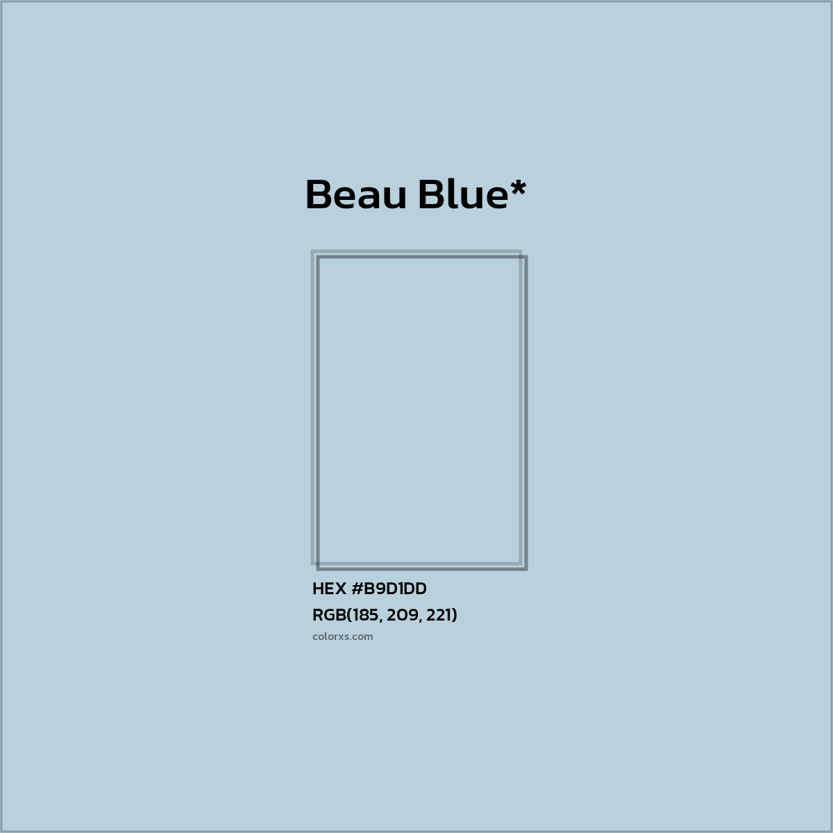 HEX #B9D1DD Color Name, Color Code, Palettes, Similar Paints, Images