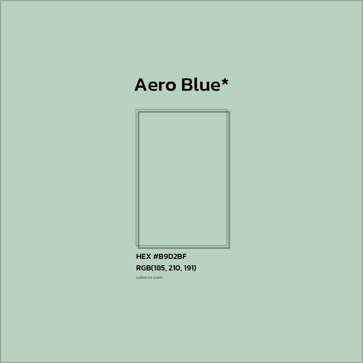 HEX #B9D2BF Color Name, Color Code, Palettes, Similar Paints, Images