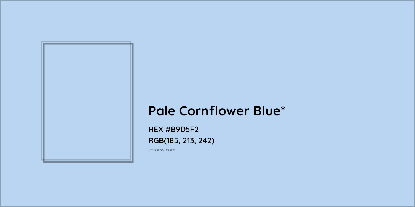 HEX #B9D5F2 Color Name, Color Code, Palettes, Similar Paints, Images