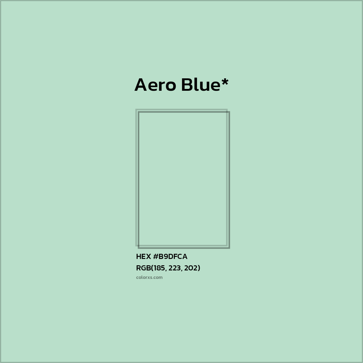 HEX #B9DFCA Color Name, Color Code, Palettes, Similar Paints, Images