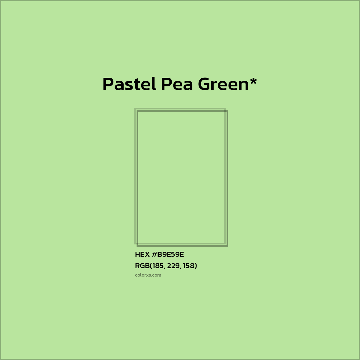 HEX #B9E59E Color Name, Color Code, Palettes, Similar Paints, Images