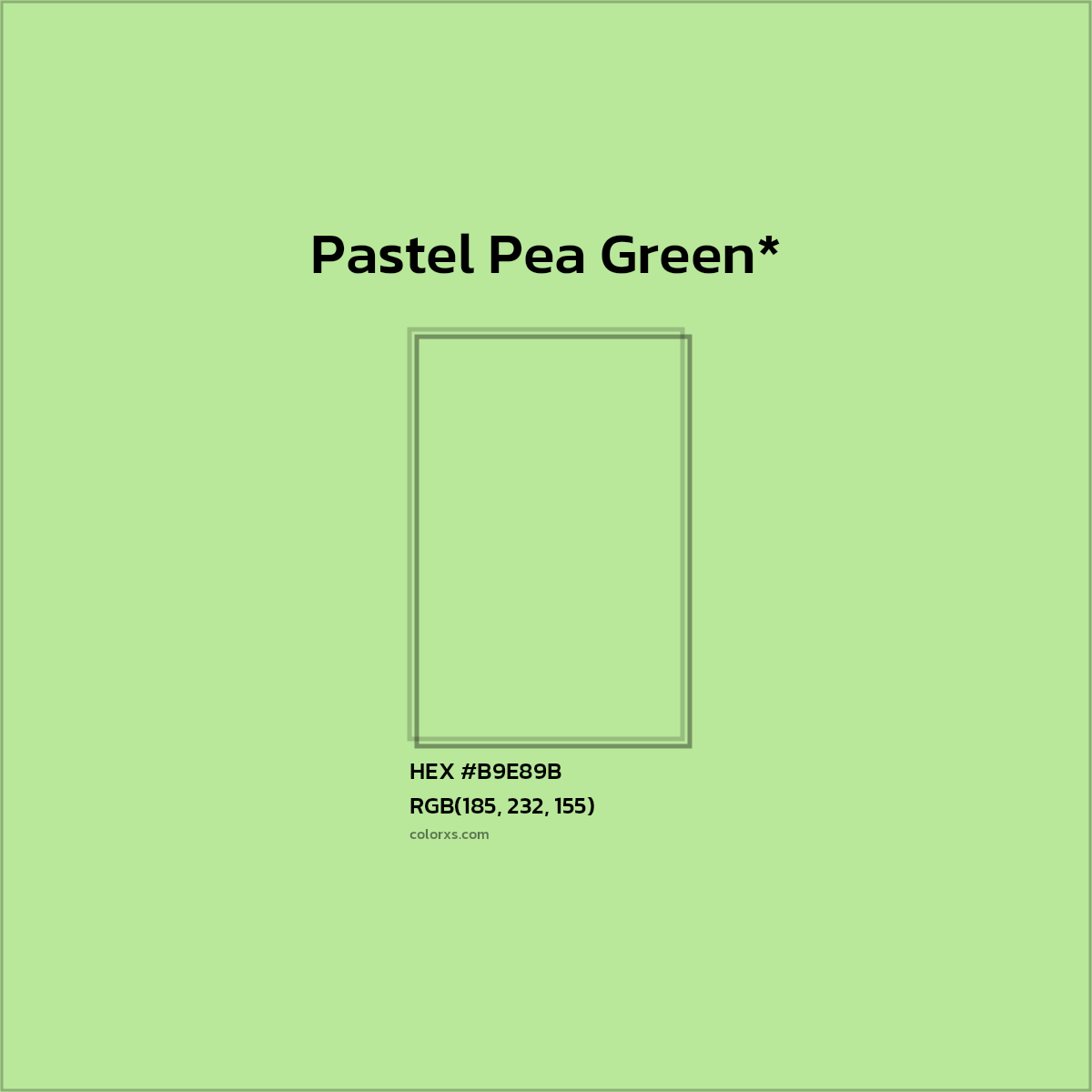 HEX #B9E89B Color Name, Color Code, Palettes, Similar Paints, Images
