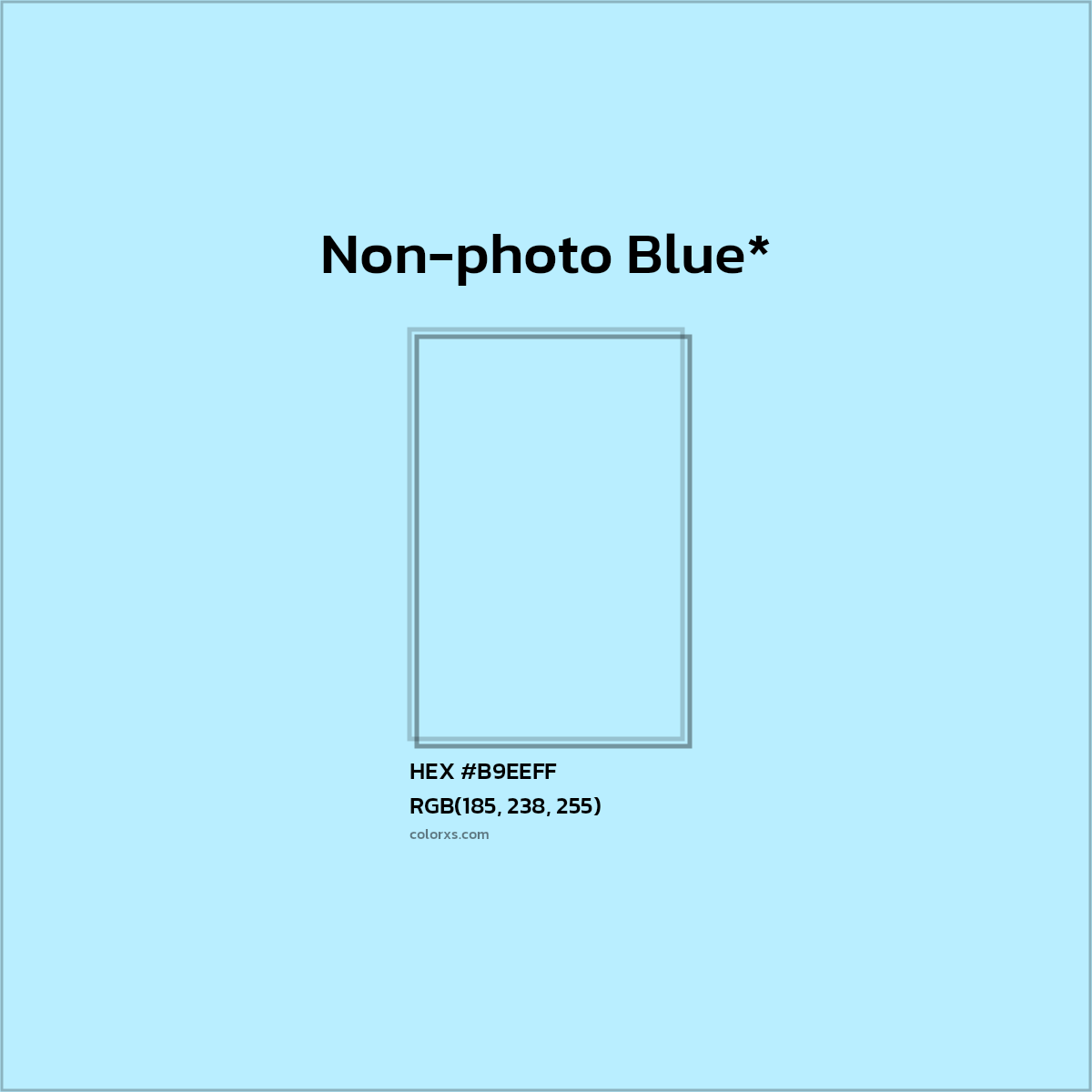 HEX #B9EEFF Color Name, Color Code, Palettes, Similar Paints, Images