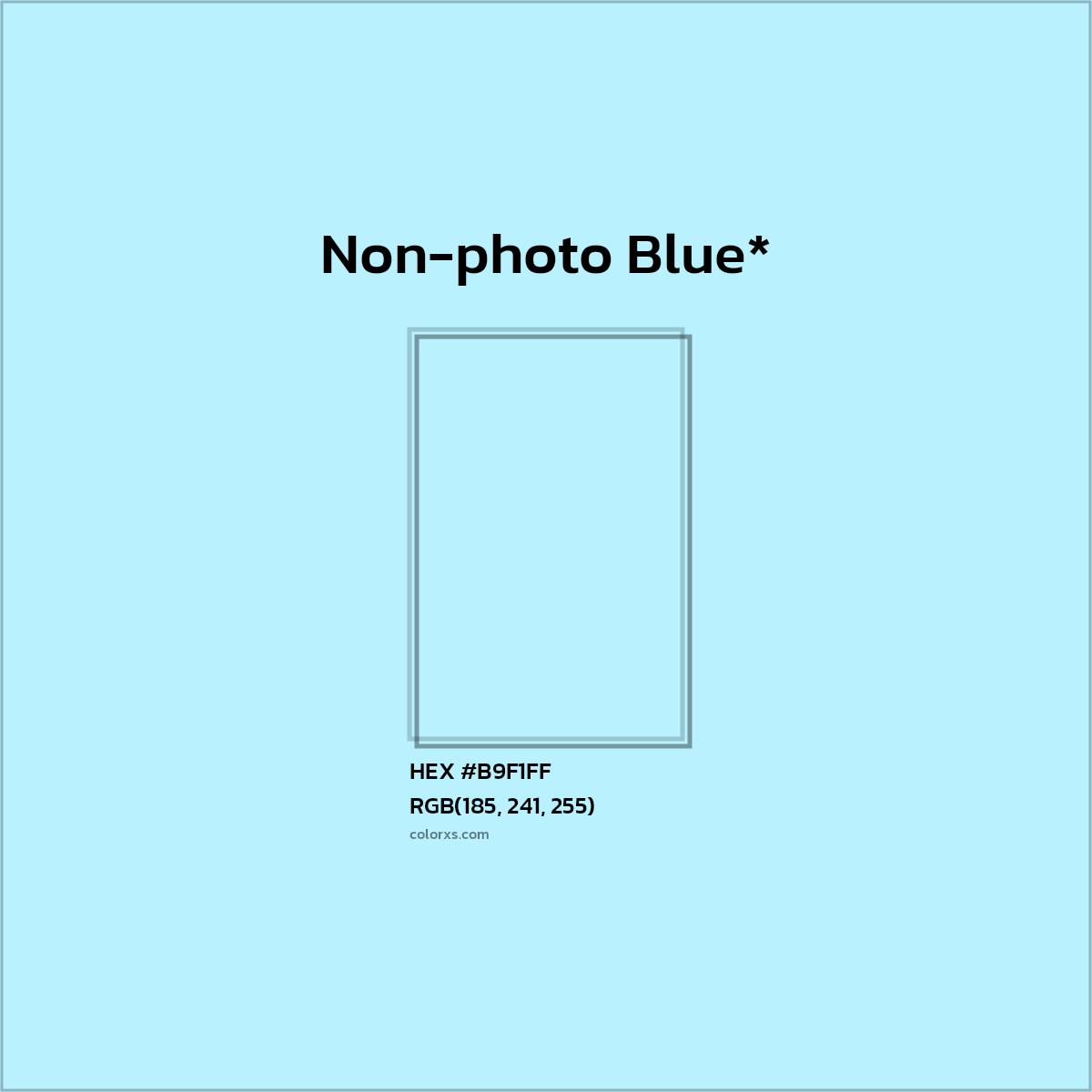 HEX #B9F1FF Color Name, Color Code, Palettes, Similar Paints, Images