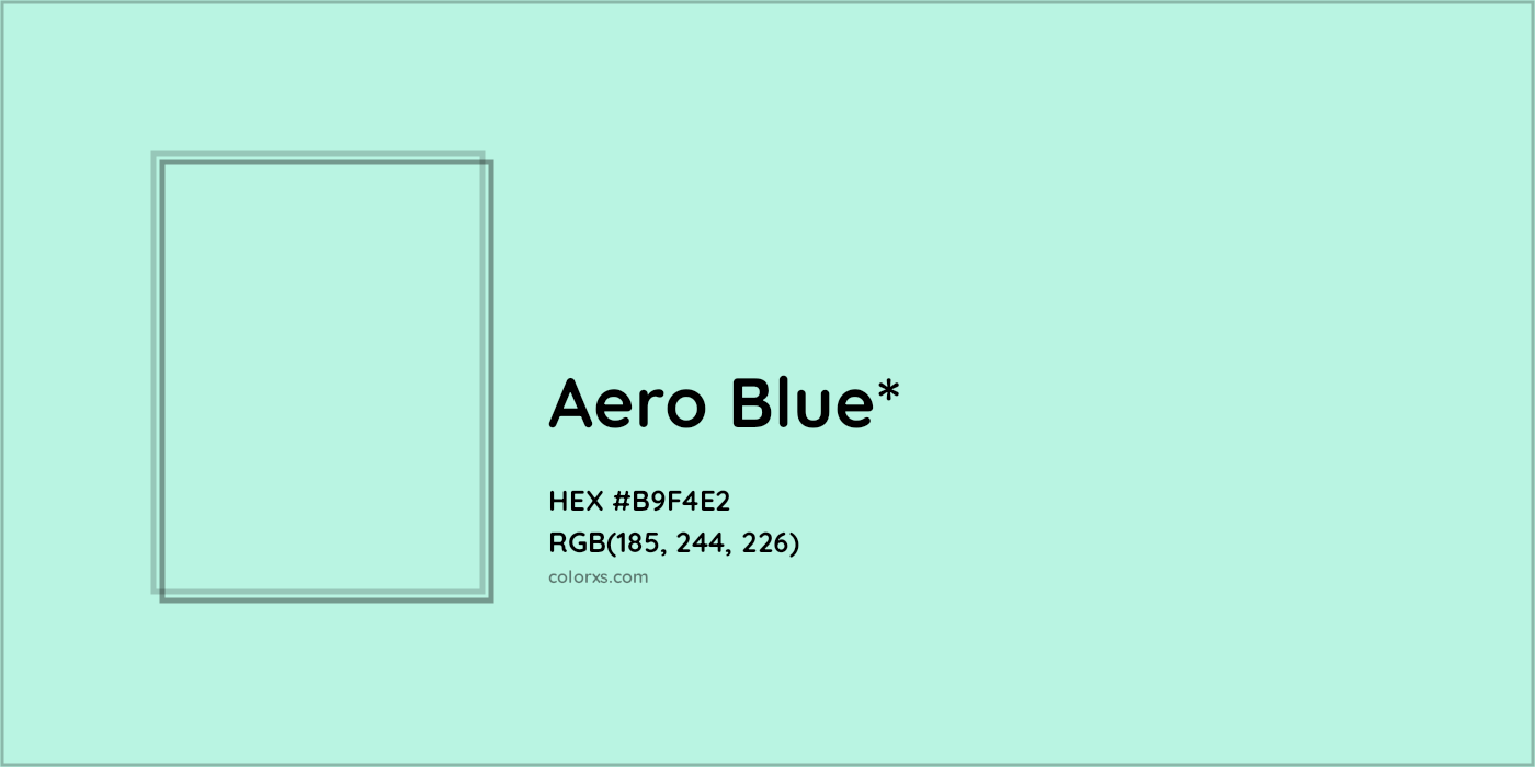 HEX #B9F4E2 Color Name, Color Code, Palettes, Similar Paints, Images