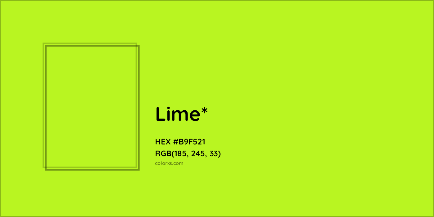 HEX #B9F521 Color Name, Color Code, Palettes, Similar Paints, Images