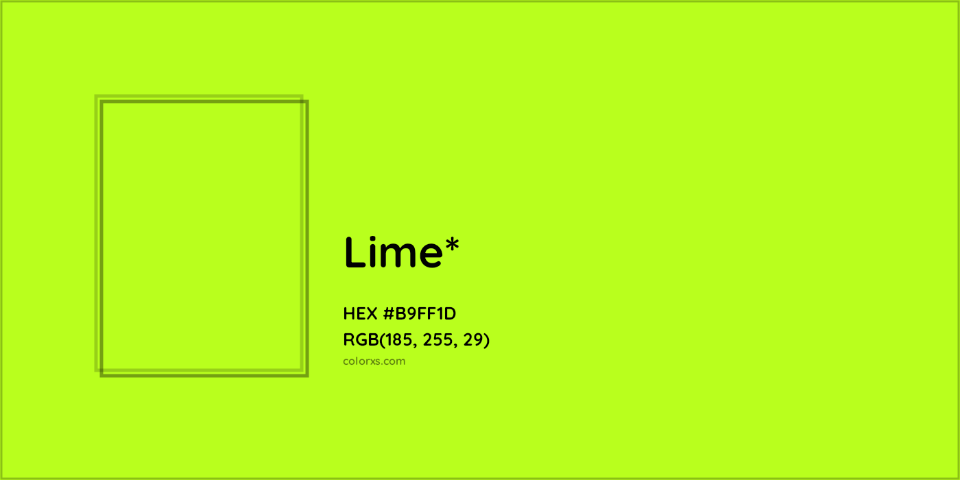 HEX #B9FF1D Color Name, Color Code, Palettes, Similar Paints, Images
