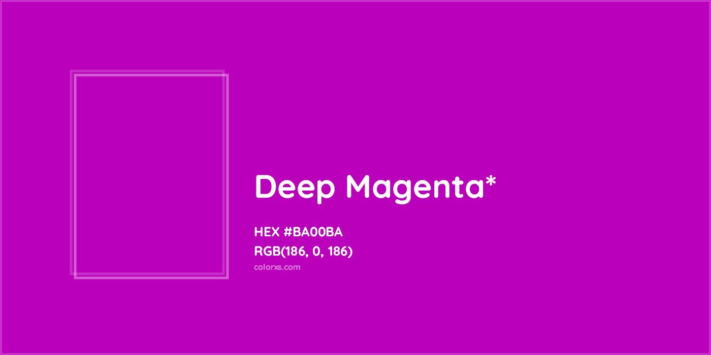 HEX #BA00BA Color Name, Color Code, Palettes, Similar Paints, Images