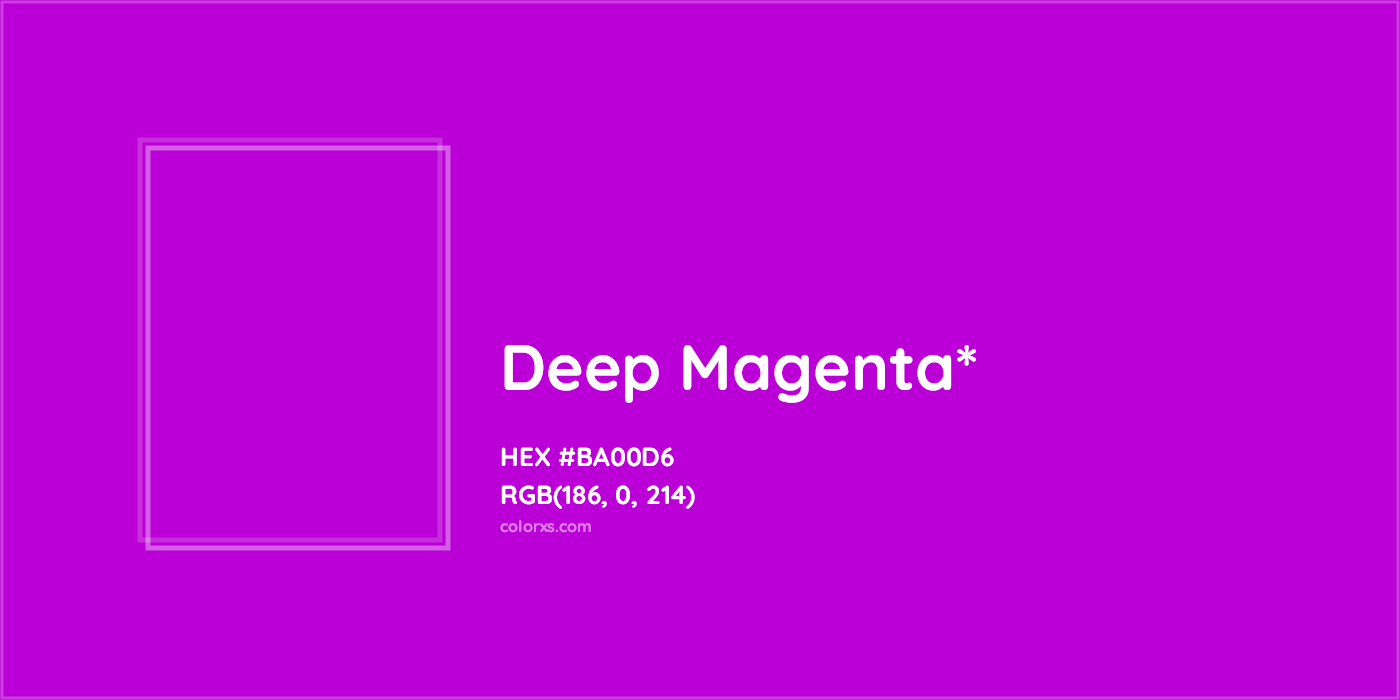 HEX #BA00D6 Color Name, Color Code, Palettes, Similar Paints, Images