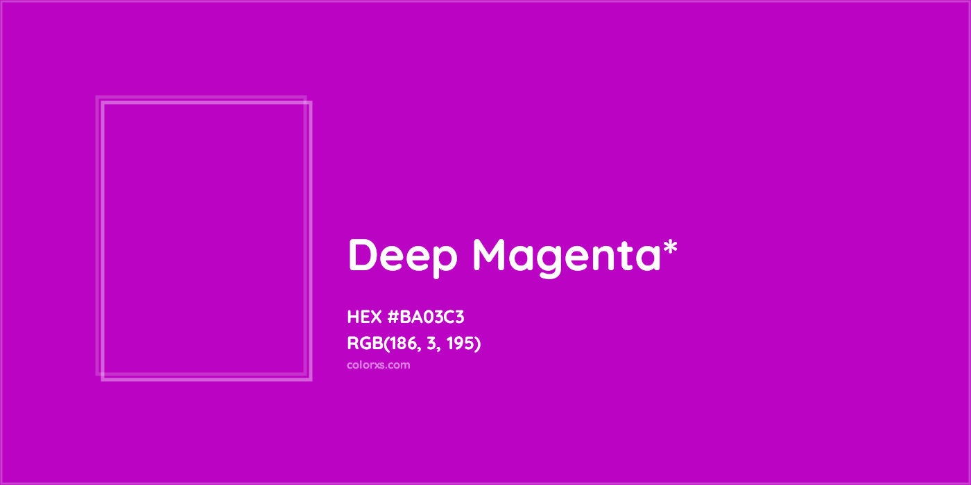 HEX #BA03C3 Color Name, Color Code, Palettes, Similar Paints, Images