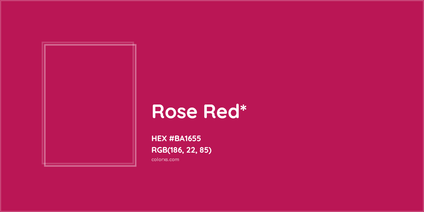 HEX #BA1655 Color Name, Color Code, Palettes, Similar Paints, Images