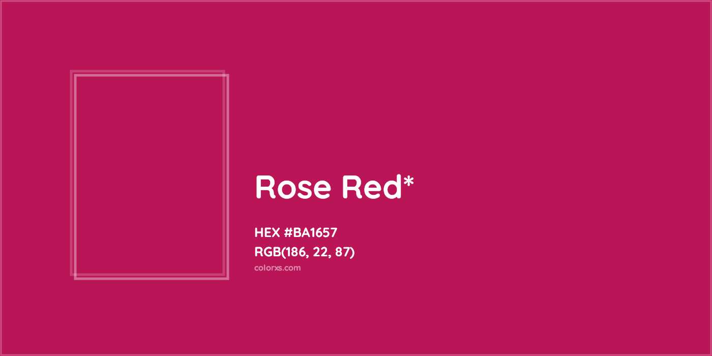 HEX #BA1657 Color Name, Color Code, Palettes, Similar Paints, Images