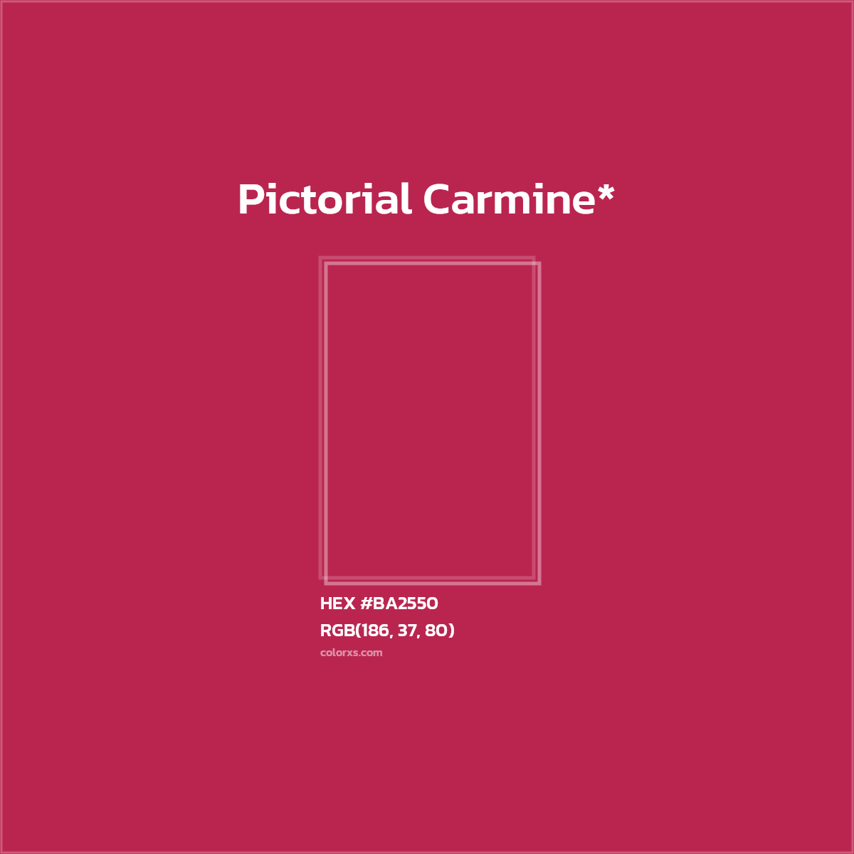 HEX #BA2550 Color Name, Color Code, Palettes, Similar Paints, Images