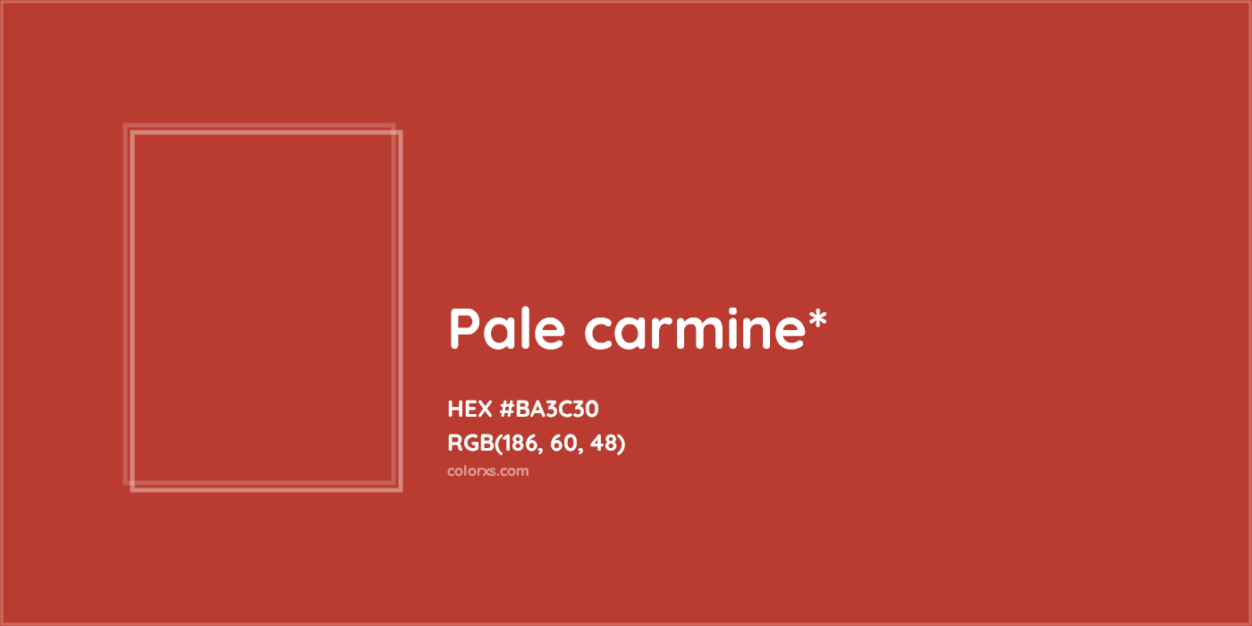 HEX #BA3C30 Color Name, Color Code, Palettes, Similar Paints, Images