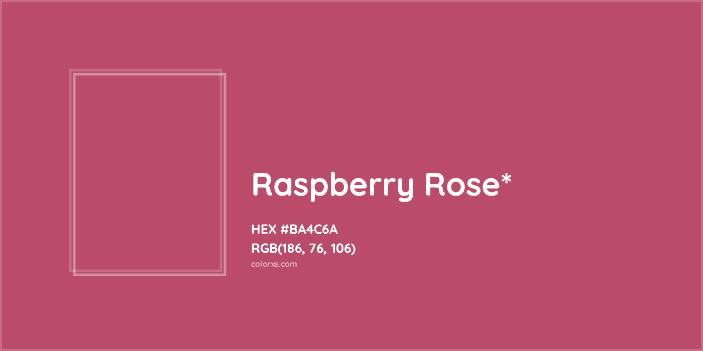 HEX #BA4C6A Color Name, Color Code, Palettes, Similar Paints, Images