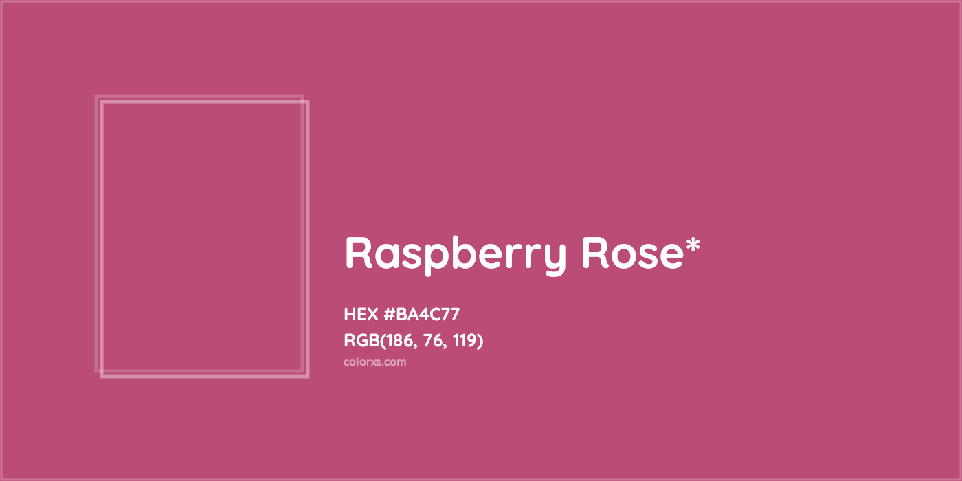 HEX #BA4C77 Color Name, Color Code, Palettes, Similar Paints, Images
