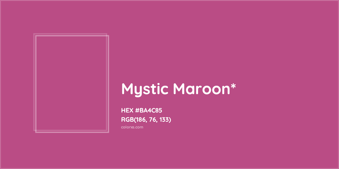 HEX #BA4C85 Color Name, Color Code, Palettes, Similar Paints, Images