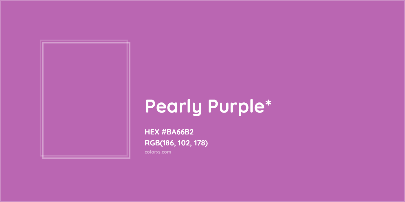 HEX #BA66B2 Color Name, Color Code, Palettes, Similar Paints, Images