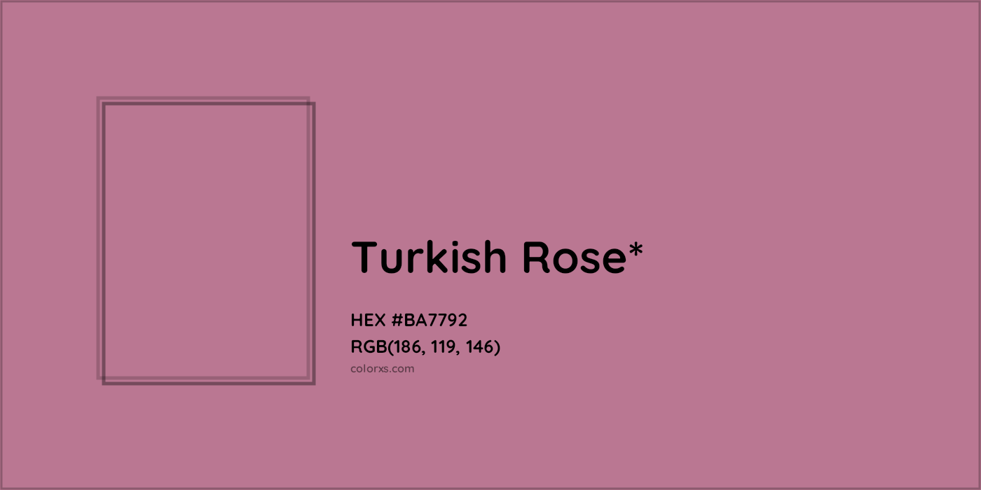HEX #BA7792 Color Name, Color Code, Palettes, Similar Paints, Images