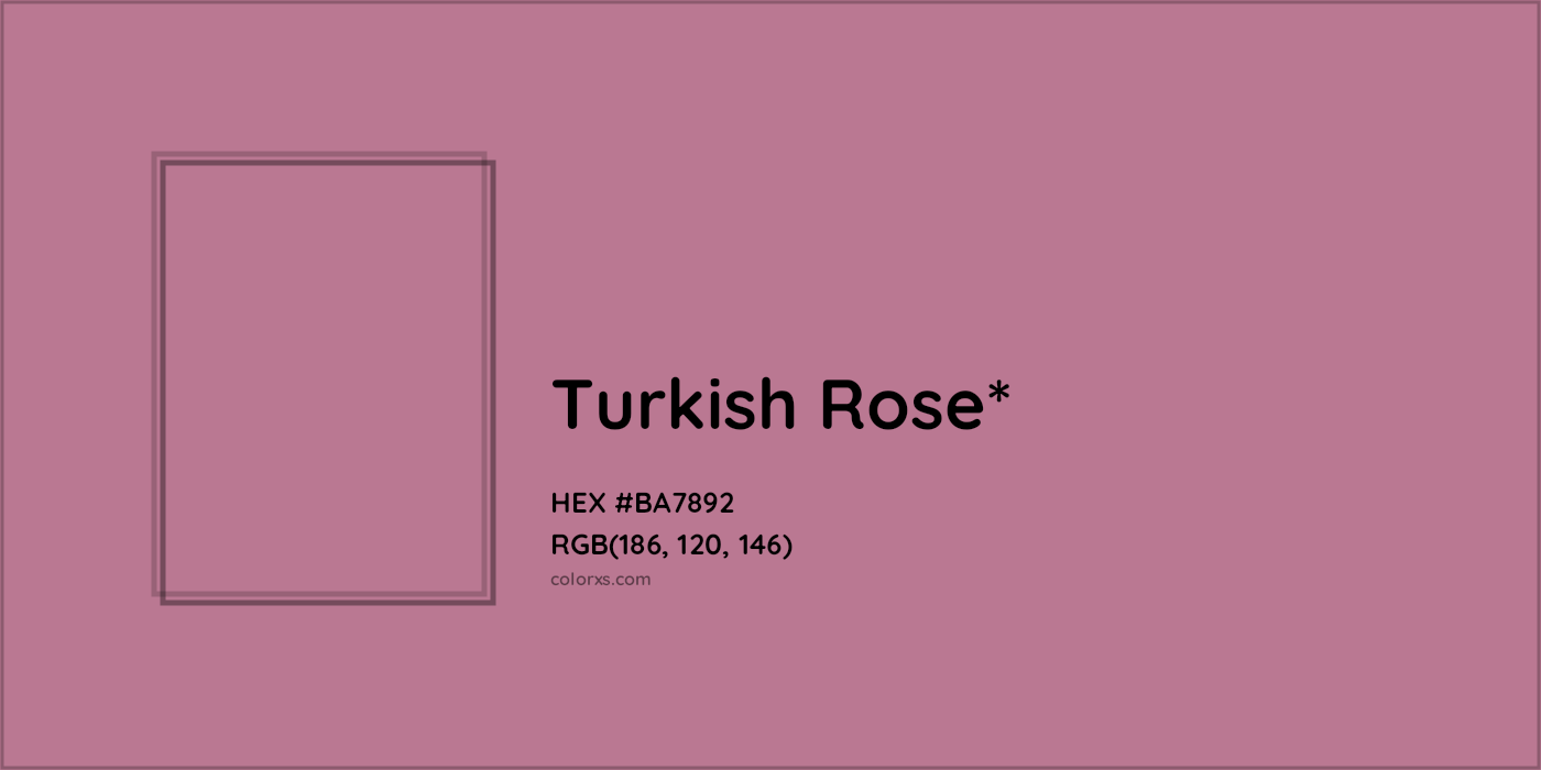 HEX #BA7892 Color Name, Color Code, Palettes, Similar Paints, Images