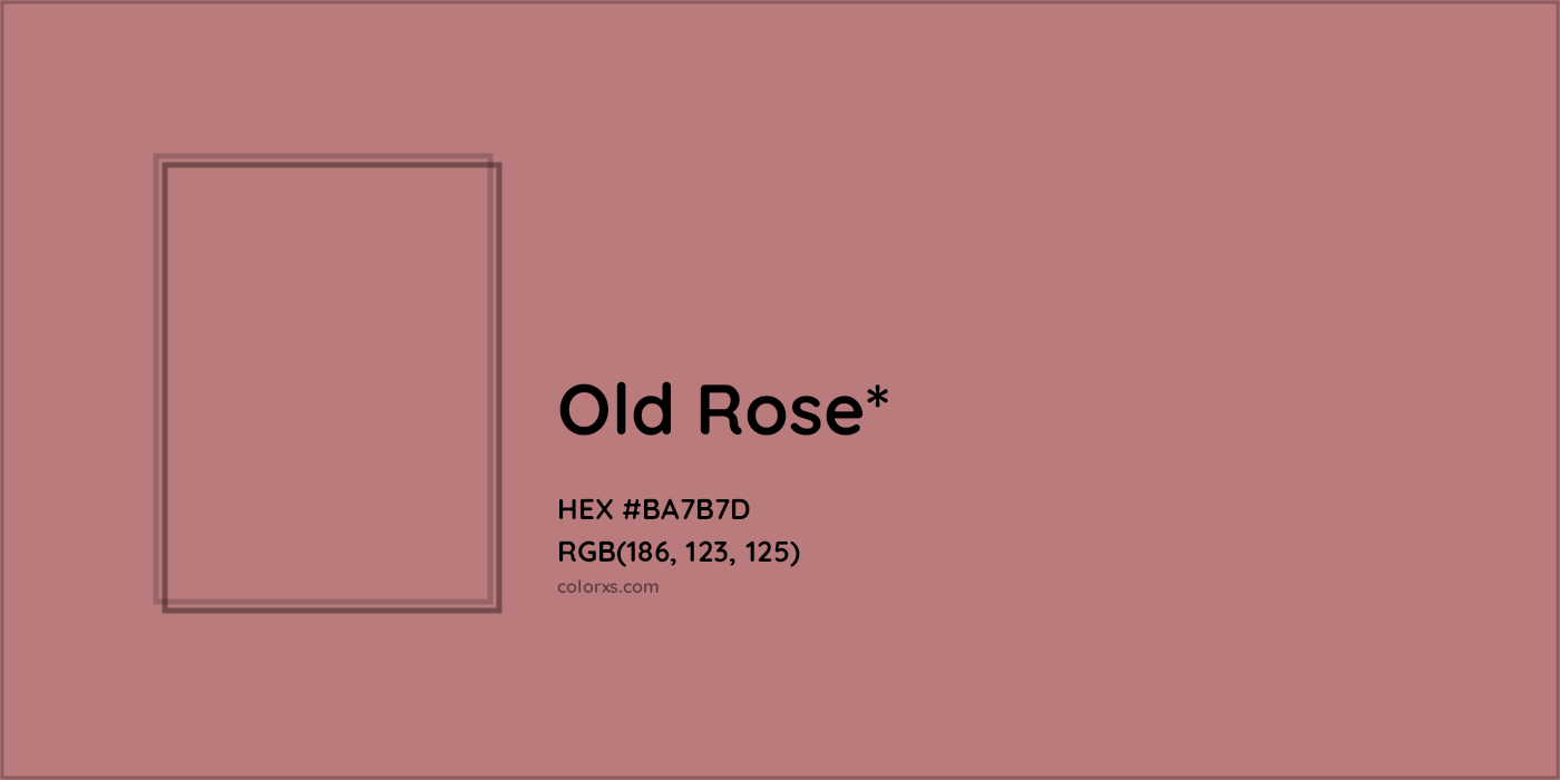 HEX #BA7B7D Color Name, Color Code, Palettes, Similar Paints, Images