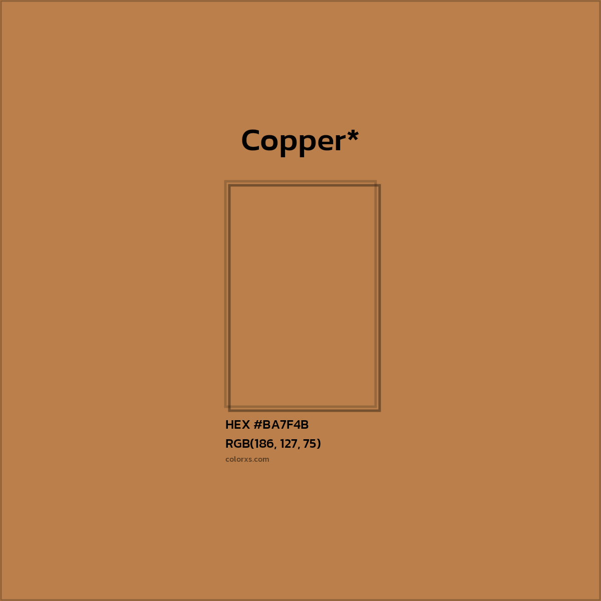 HEX #BA7F4B Color Name, Color Code, Palettes, Similar Paints, Images
