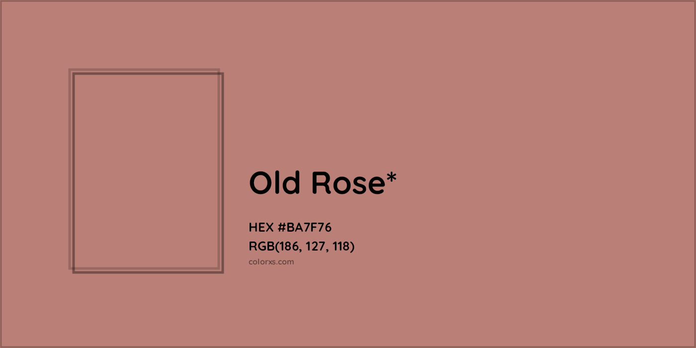 HEX #BA7F76 Color Name, Color Code, Palettes, Similar Paints, Images