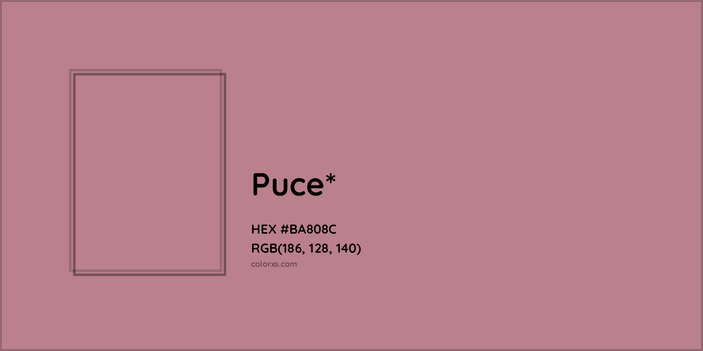 HEX #BA808C Color Name, Color Code, Palettes, Similar Paints, Images