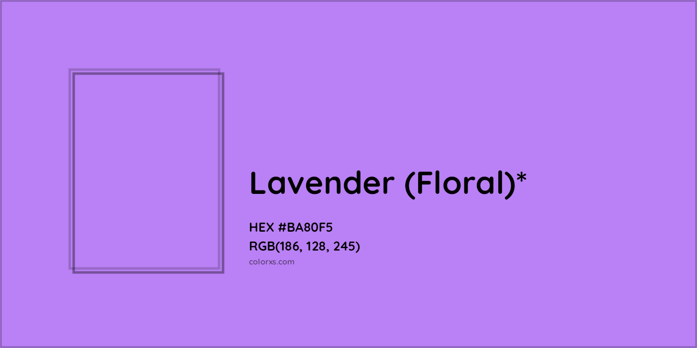 HEX #BA80F5 Color Name, Color Code, Palettes, Similar Paints, Images