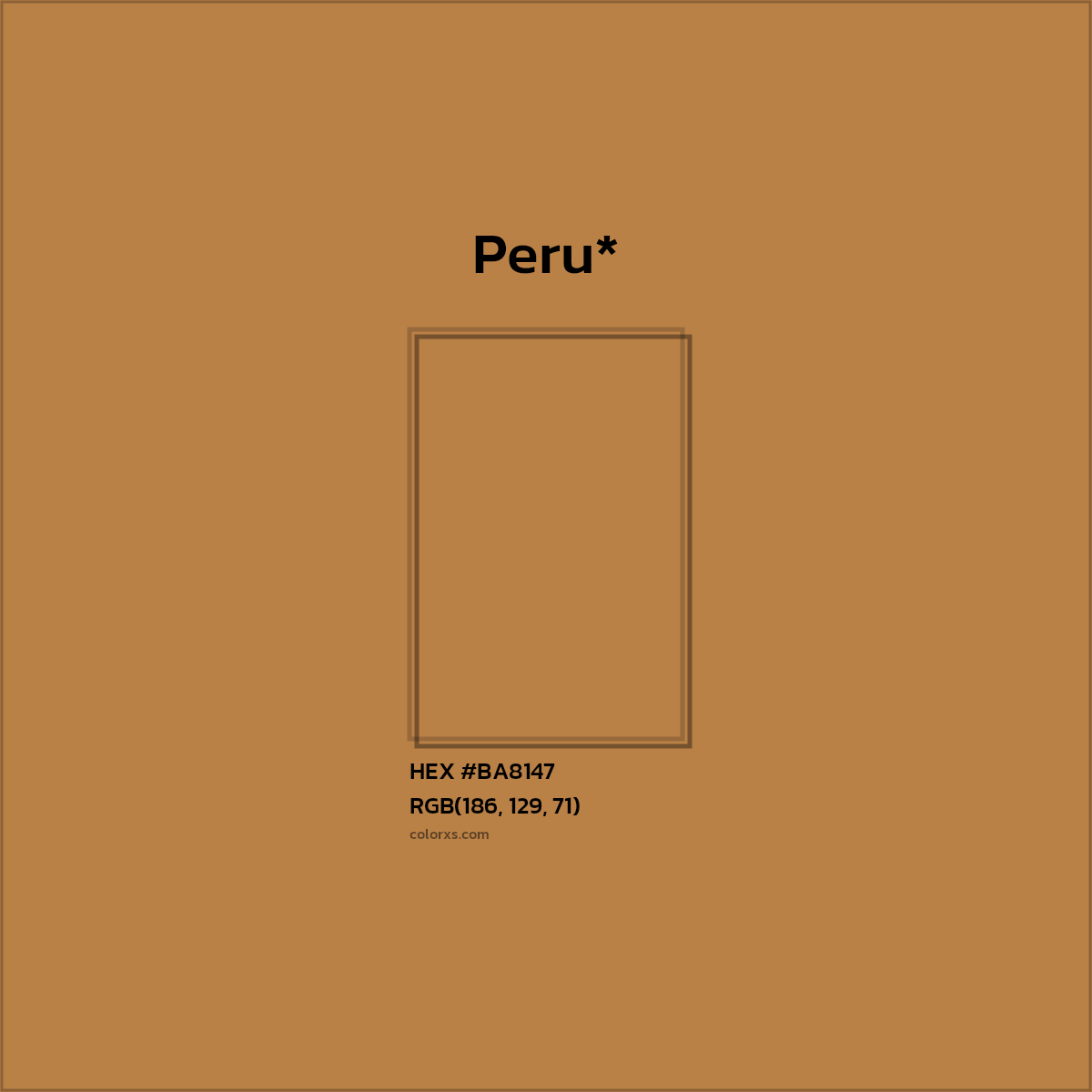 HEX #BA8147 Color Name, Color Code, Palettes, Similar Paints, Images