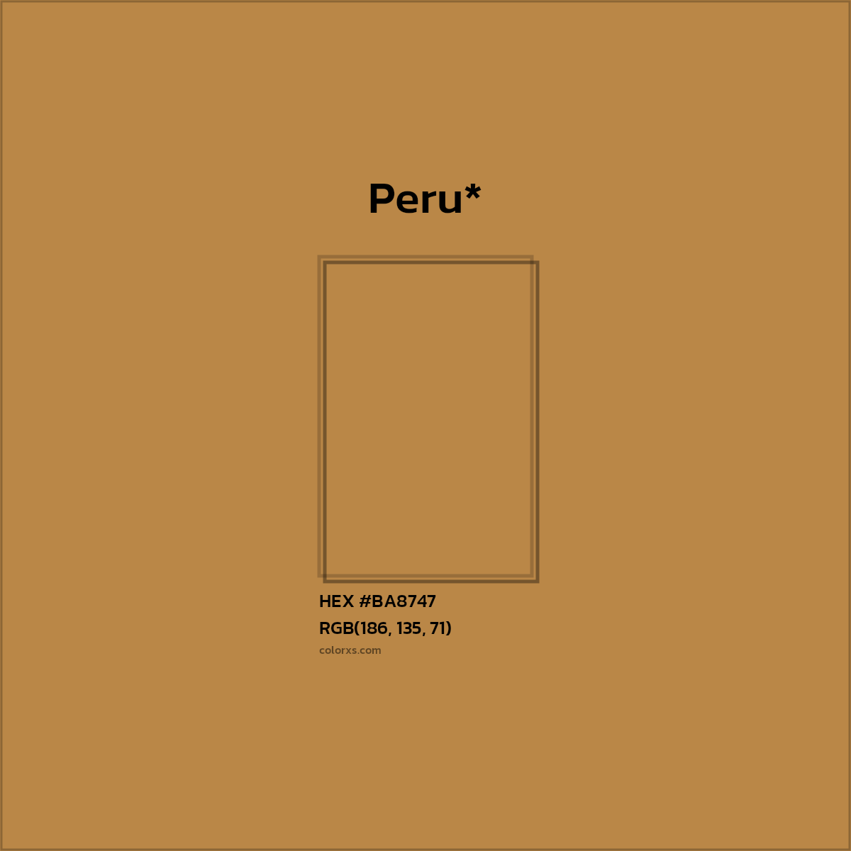 HEX #BA8747 Color Name, Color Code, Palettes, Similar Paints, Images