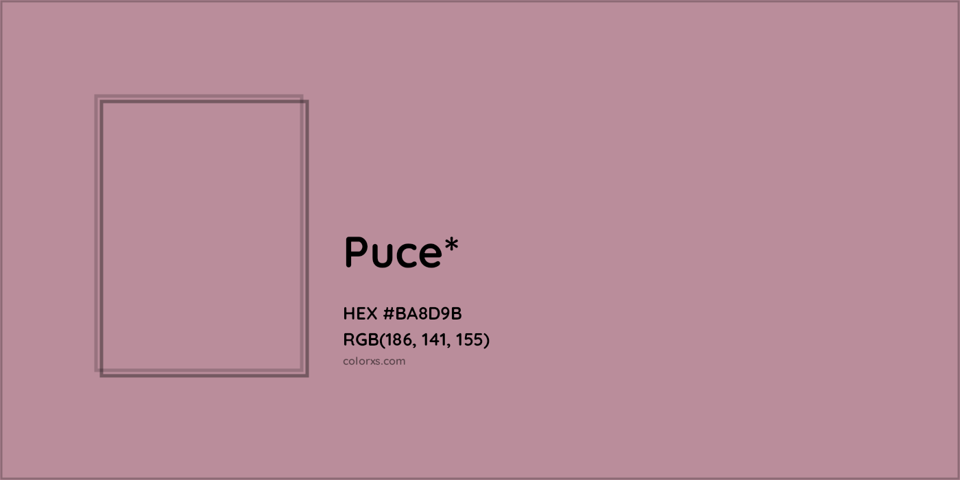 HEX #BA8D9B Color Name, Color Code, Palettes, Similar Paints, Images