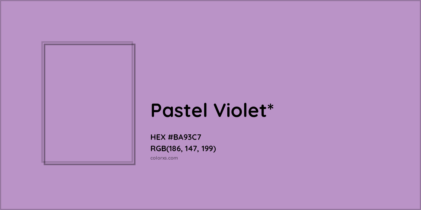 HEX #BA93C7 Color Name, Color Code, Palettes, Similar Paints, Images