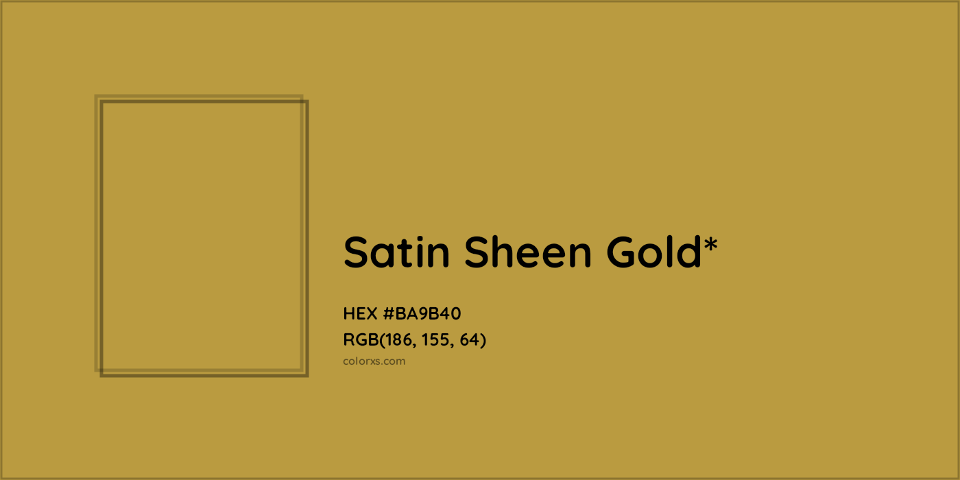 HEX #BA9B40 Color Name, Color Code, Palettes, Similar Paints, Images