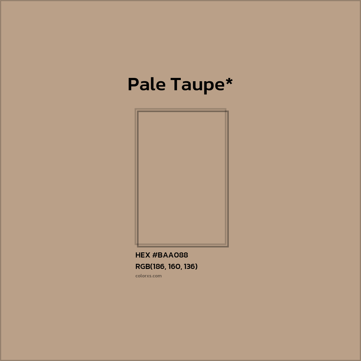 HEX #BAA088 Color Name, Color Code, Palettes, Similar Paints, Images