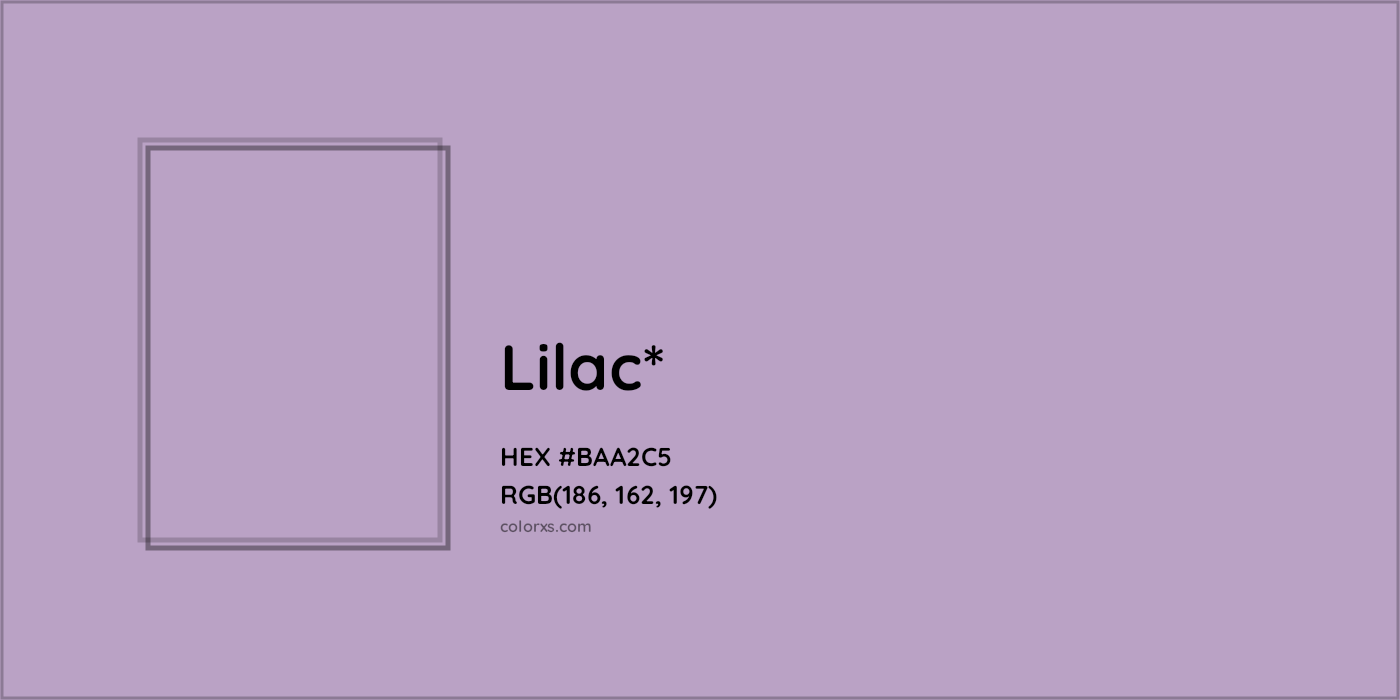 HEX #BAA2C5 Color Name, Color Code, Palettes, Similar Paints, Images